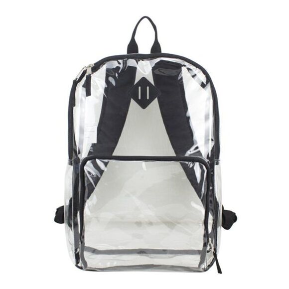 Unisex Multi-Purpose Clear Backpack with Front Pocket Adjustable Straps … main image 7